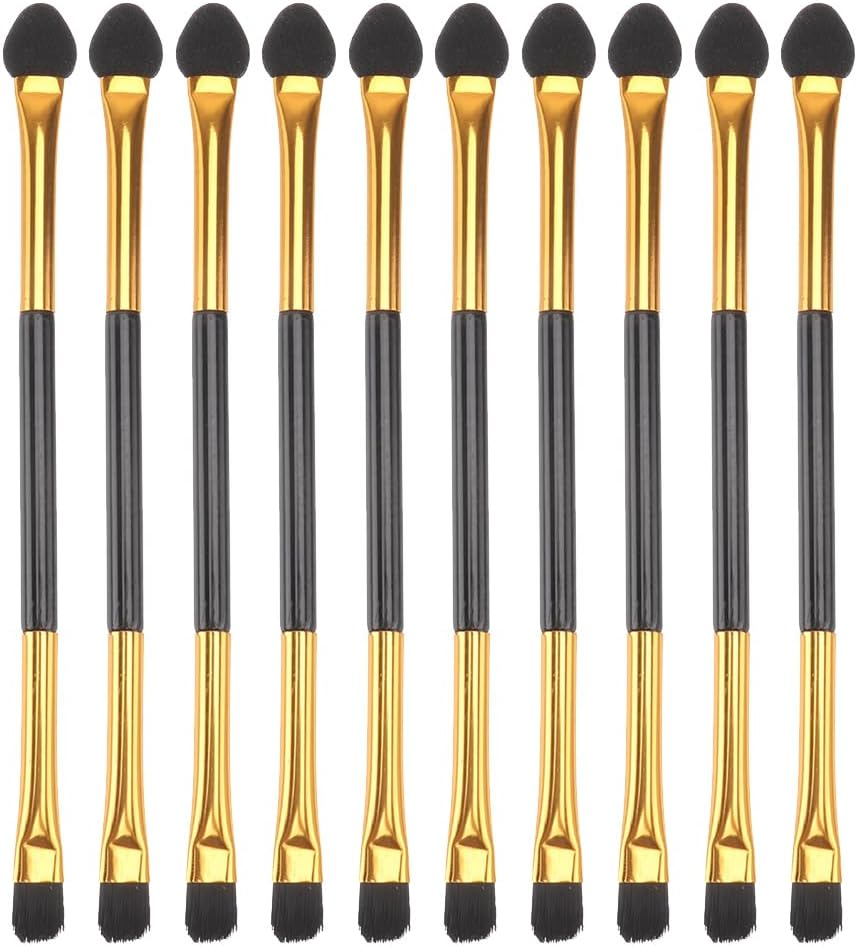 FRCOLOR Double-Ended Eyeshadow Brush Lightweight Portable Makeup Brush for Precise Eye Shadow Application Travel Friendly Cosmetic Tool image number 4