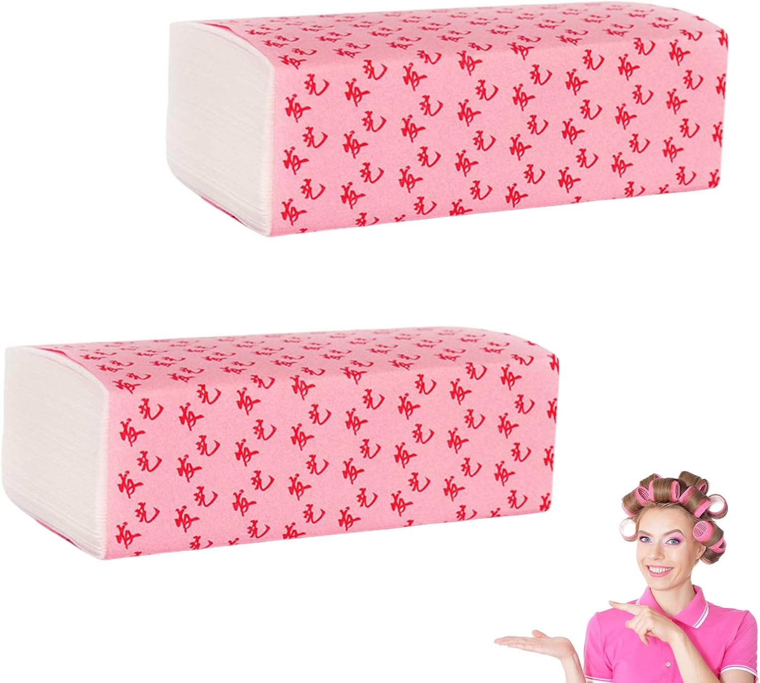 200 Pieces Lace Paper Perm, Perm Set Complete, Perm Paper, Hair Perm Paper for Perm Liquid, Salon Corrugated Paper Lace Papers, Hair Curling Paper for Home, Barber Shop image number 2