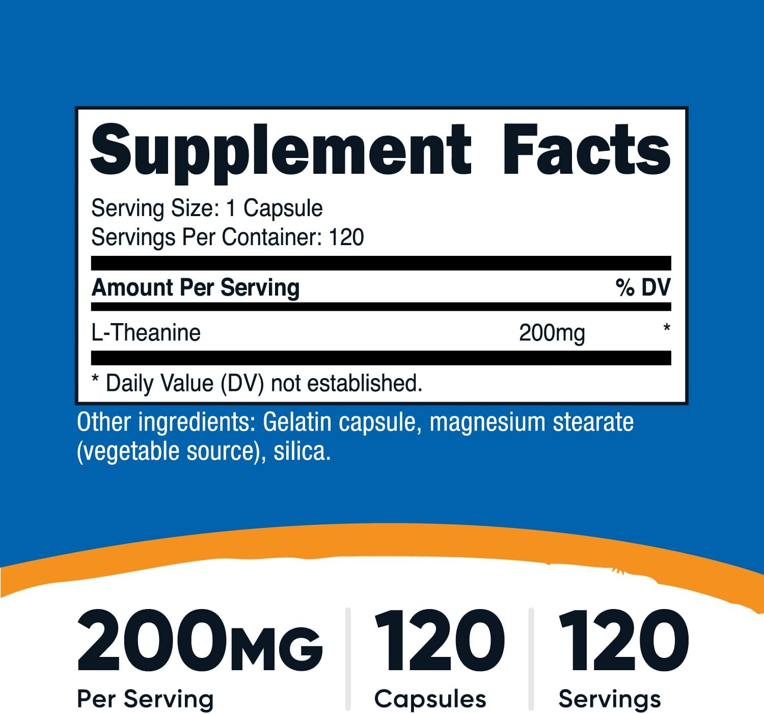 Nutricost L-Theanine 120 Capsules