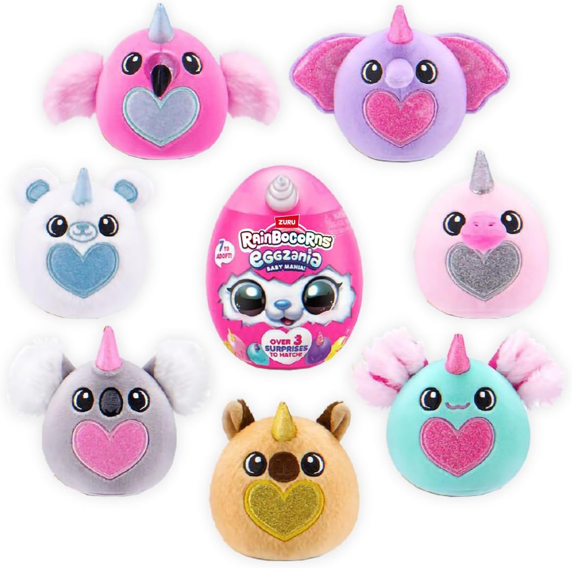 ZURU Rainbocorns Eggzania Soft Mini Series 1 image number 1