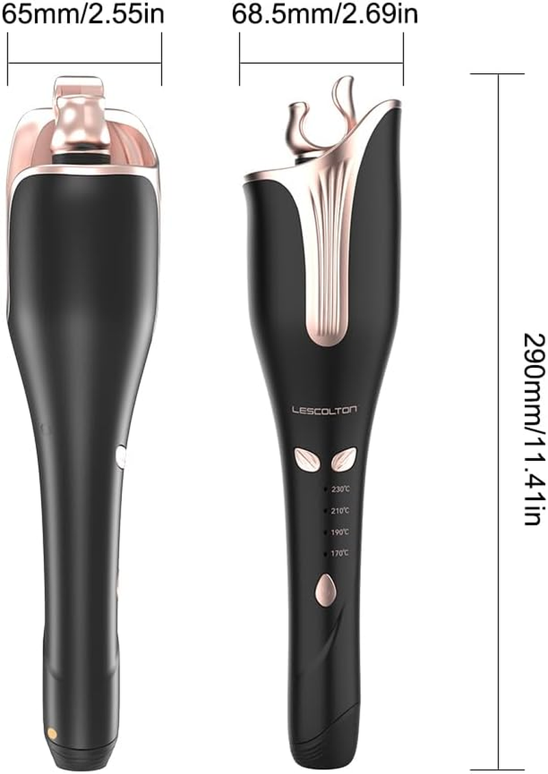 Automatic Hair Curler, Wave Curling Iron for Fluffy Hairstyle, Anti-Tangling Hair Curling Iron with 4 Adjust Temperature for All Hair Types image number 5