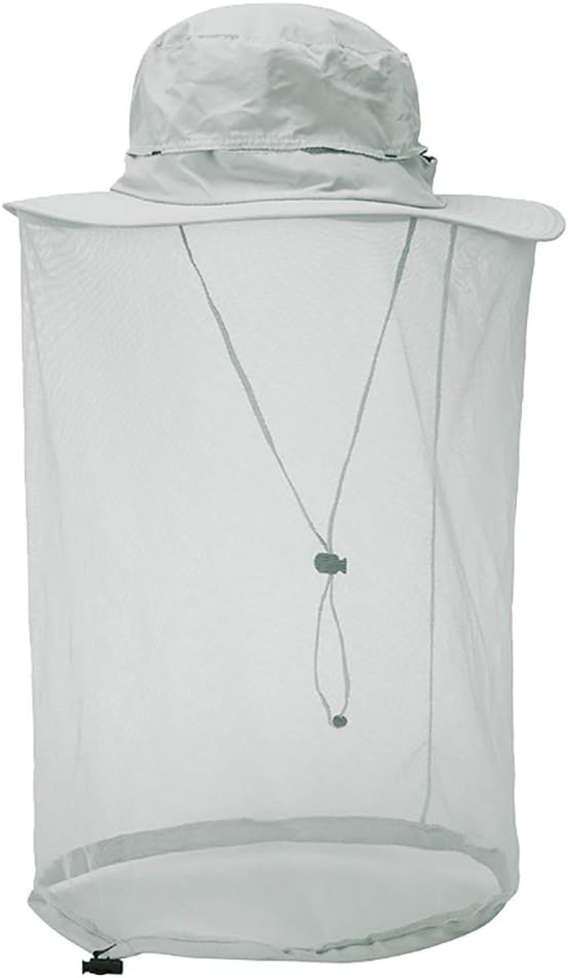 Peicees Mosquito Head Net Hat, Fishing Hat Safari Hat Sun Bucket Hat Adventure Hat with 360&deg; Net Mesh Protection from Insect Bug Bee Flies Mosquito Gnats for Men Women, Outdoors Hunting Camping Hiking