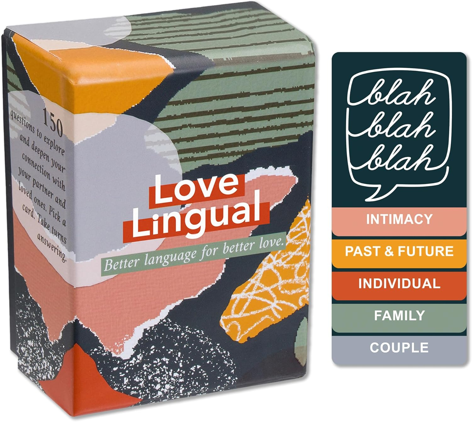 Love Lingual: Card Game - Better Language for Better Love - 150 Conversation Starter Questions for Couples - to Explore & Deepen Connections with Your Partner - Date Night & Relationship Cards