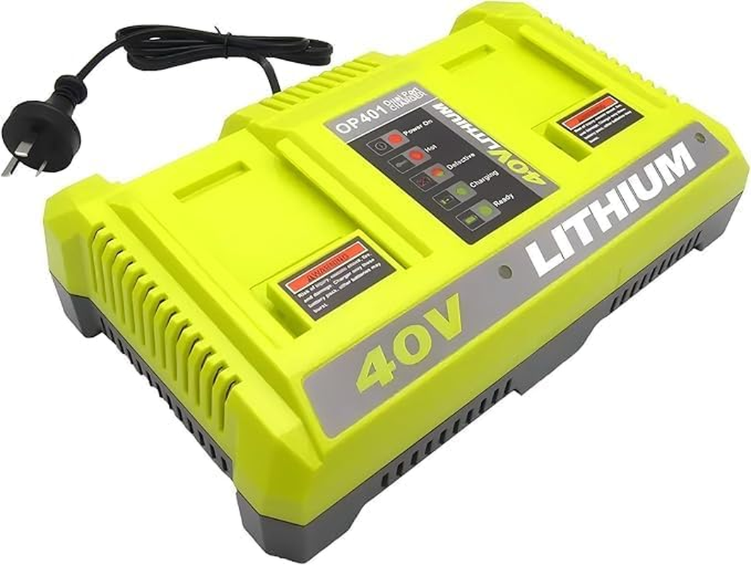 Dual Charger for Ryobi 36V 40V Battery Charger BPL3626 BPL3640 OP4040 BCL3620