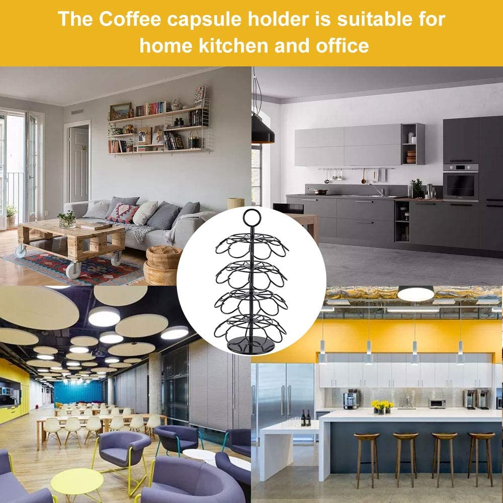Coffee Pod Carousel Holder Organizer Compatible with 36 Cup Pods image number 4