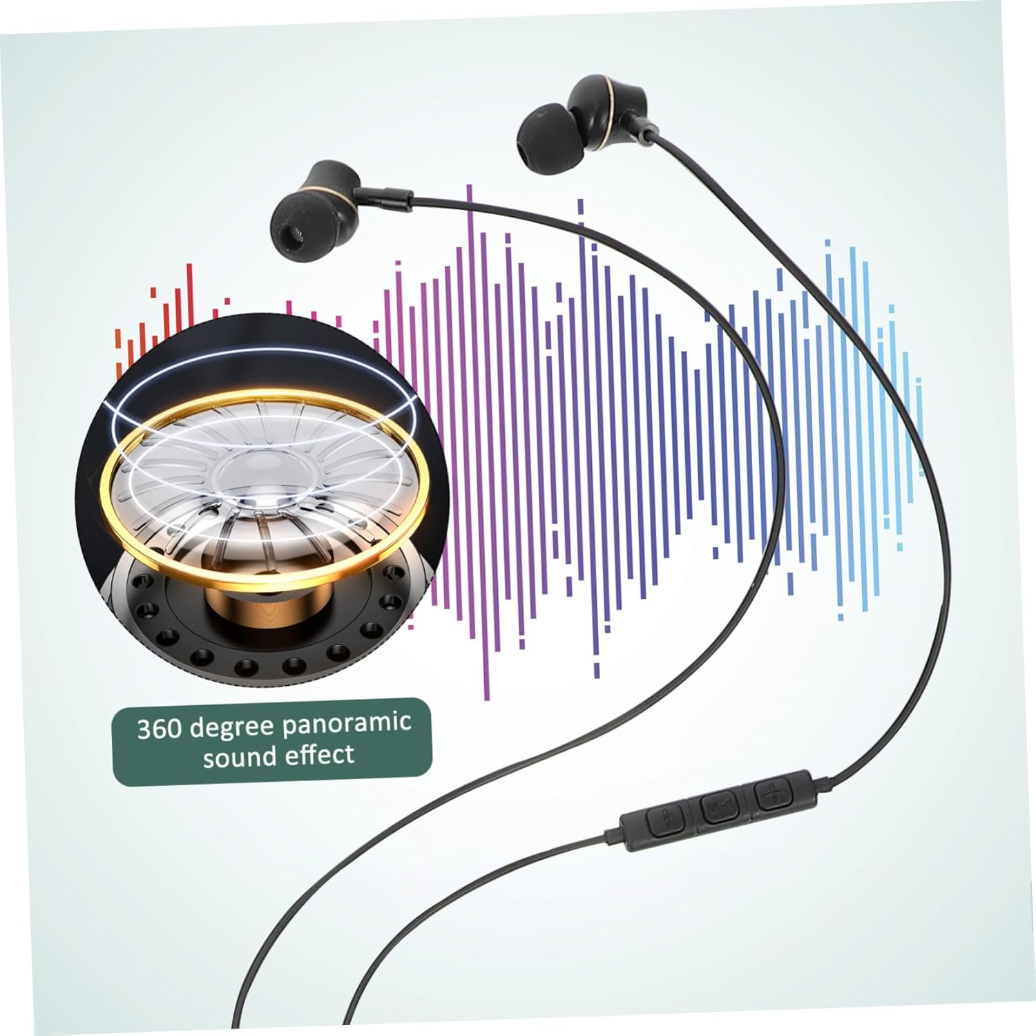 CLISPEED USB C Headphone In-Ear Noise Canceling Headset with Volume Control Ergonomic Design Compatible with Type-C Devices for Calls and Comfortable Long Wear