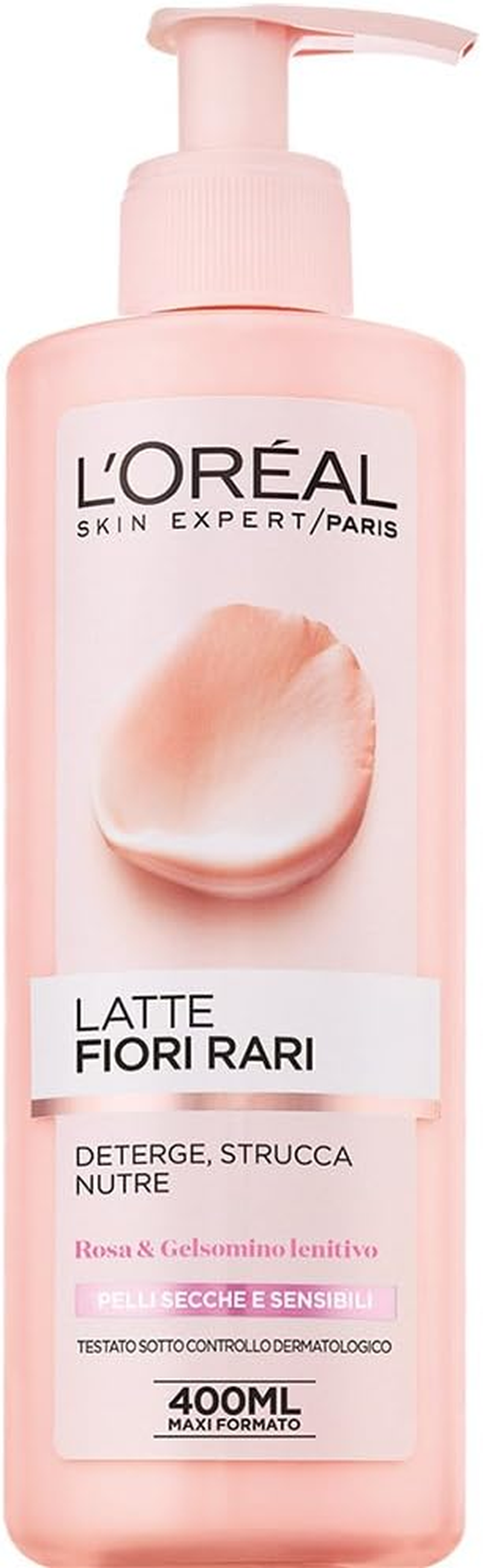 L'OREAL Rare Milk Dry/Sensitive Skin Cleaner Flowers 400 Ml image number 1