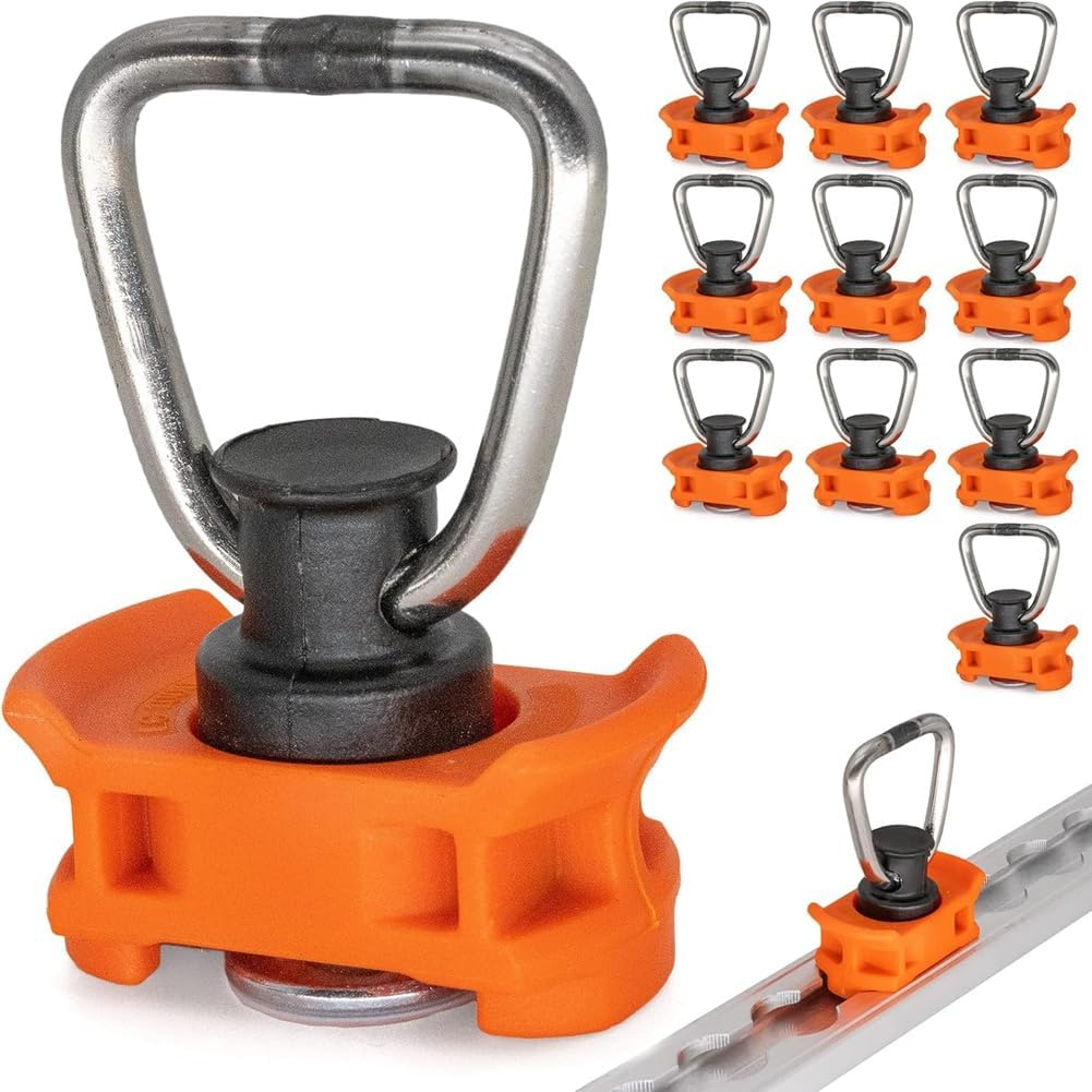 10Pcs Single End Fitting for Airline Rail End Fitting Lashing Rail Fitting Airline Rail Single Stud L-Track Fitting image number 5