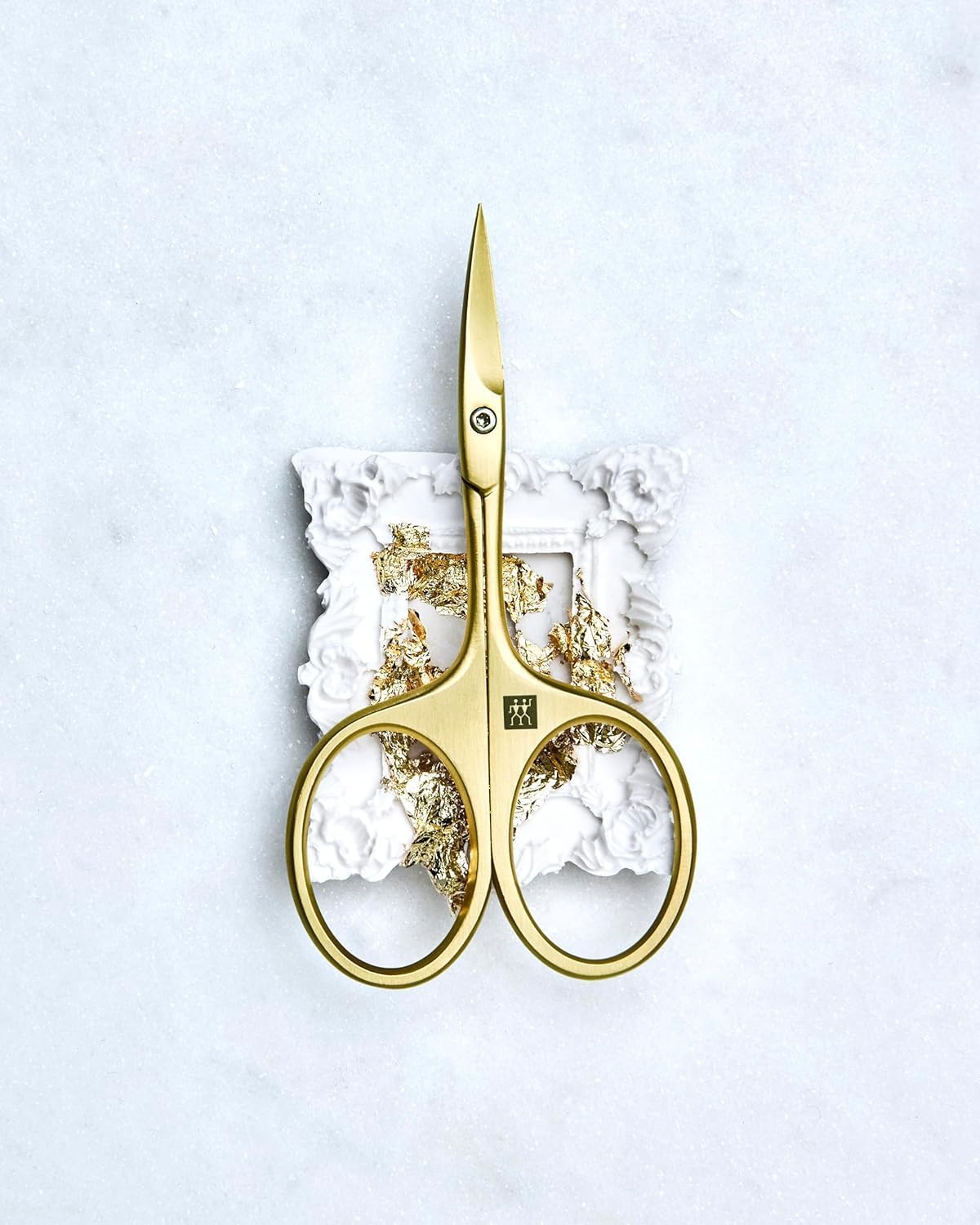 ZWILLING Cuticle Scissors (For Fine Cutting of Cuticles and Skin Remnants, Safe Nail Care, Sharp Edge) Premium, Gold, 95 Mm image number 1