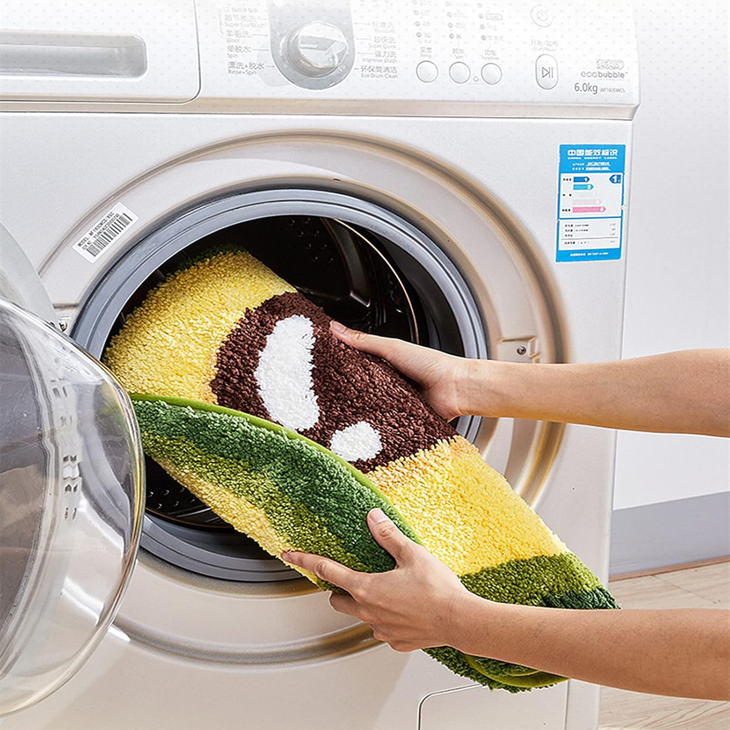 LEVINIS Bathroom Rugs Yellow Fruit Lemon Bath Decor Mat Non Slip Soft and Water Absorbent Bath Rug for Bathroom, Shower, Tub, Bedroom 31"&times;19" image number 1