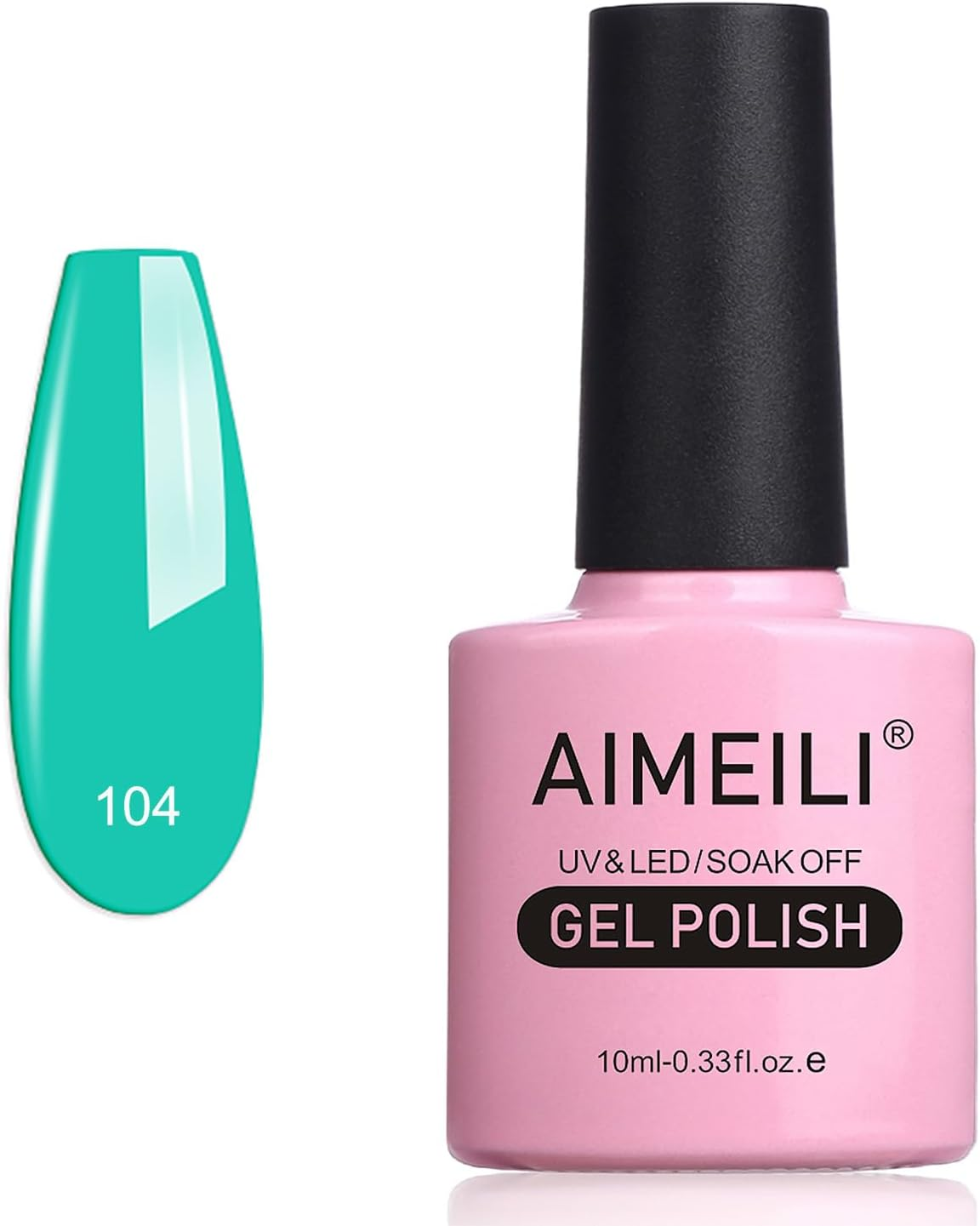AIMEILI Soak off UV LED Gel Nail Polish - Neon Pacific (059) 10Ml