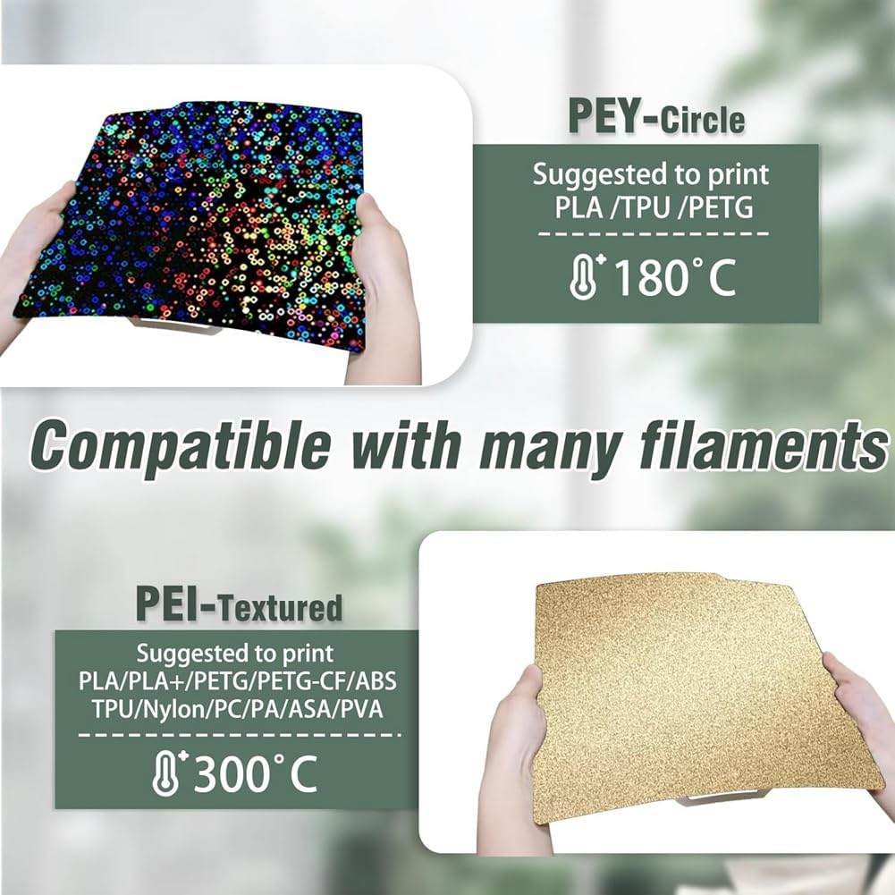 PEY PEI Build Plate for -Lab X1/X1C/X1E/P1P/P1S/A1 3D Printer,B image number 3