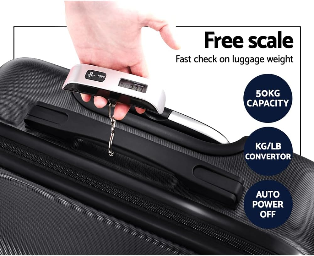 28" 75Cm Luggage Trolley Travel Suitcase Set Hard Case Lightweight Strap Travel Bag image number 6