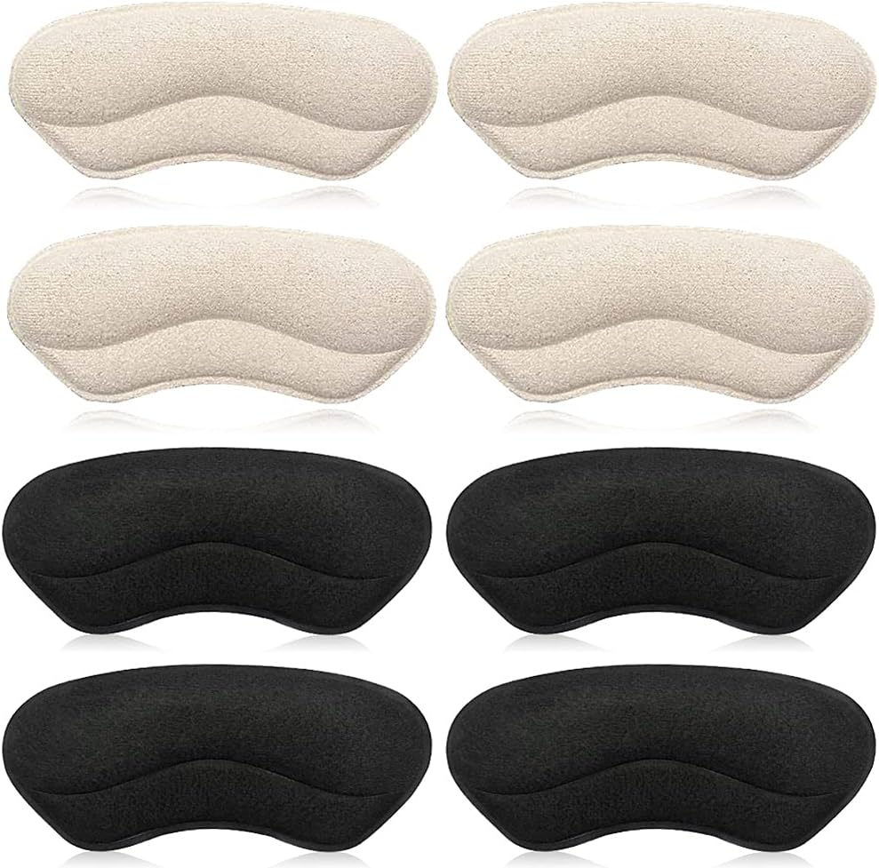 Dr. Foot'S Heel Grips for Men and Women, Self-Adhesive Heel Cushion Inserts Prevent Heel Slipping, Rubbing, Blisters, Foot Pain, and Improve Shoe Fit (Beige)