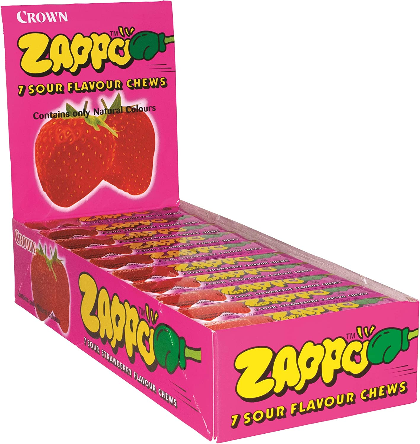 Zappo Watermelon Chews 26 G X 60 Bulk Box image number 1