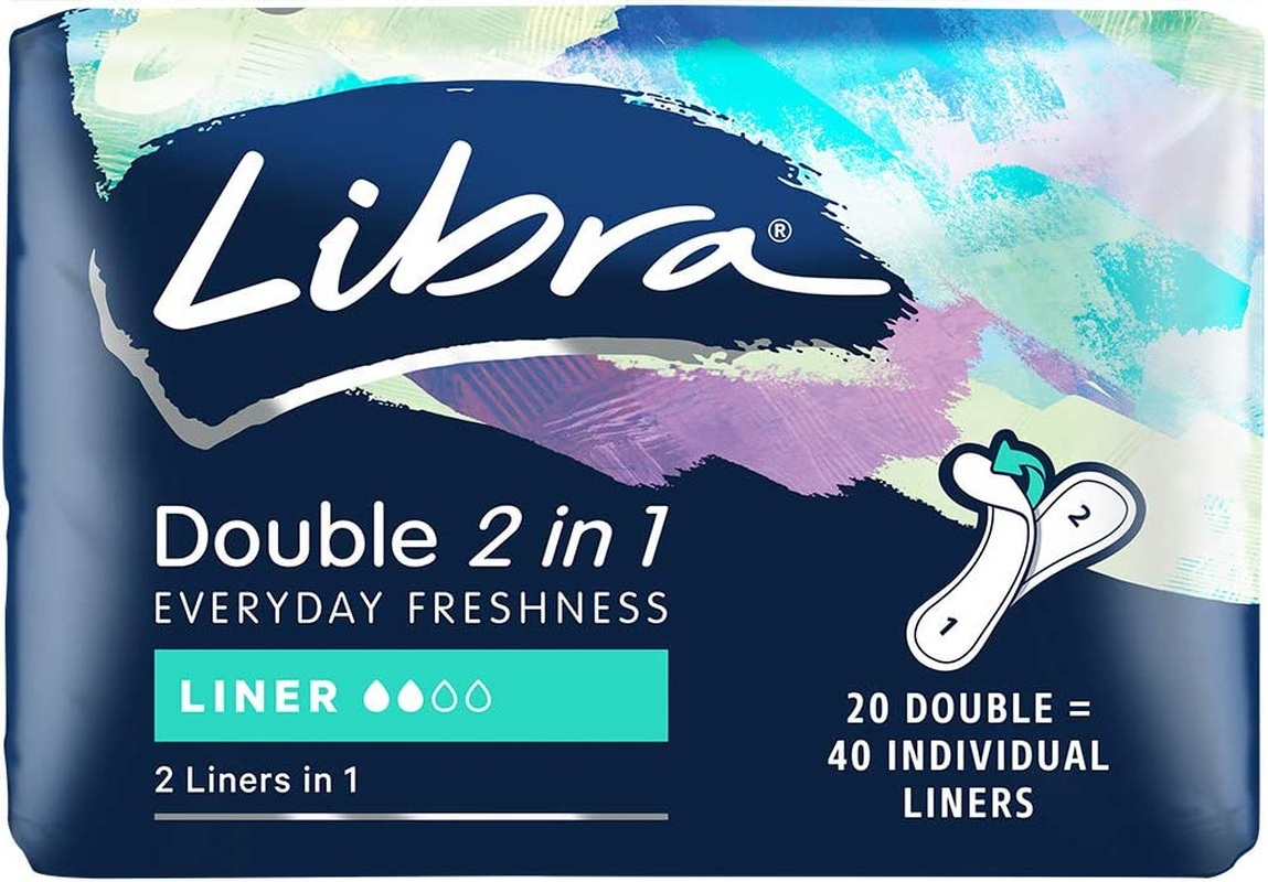 Libra Double 2 in 1 Everyday Freshness Liners (Pack of 20) image number 1
