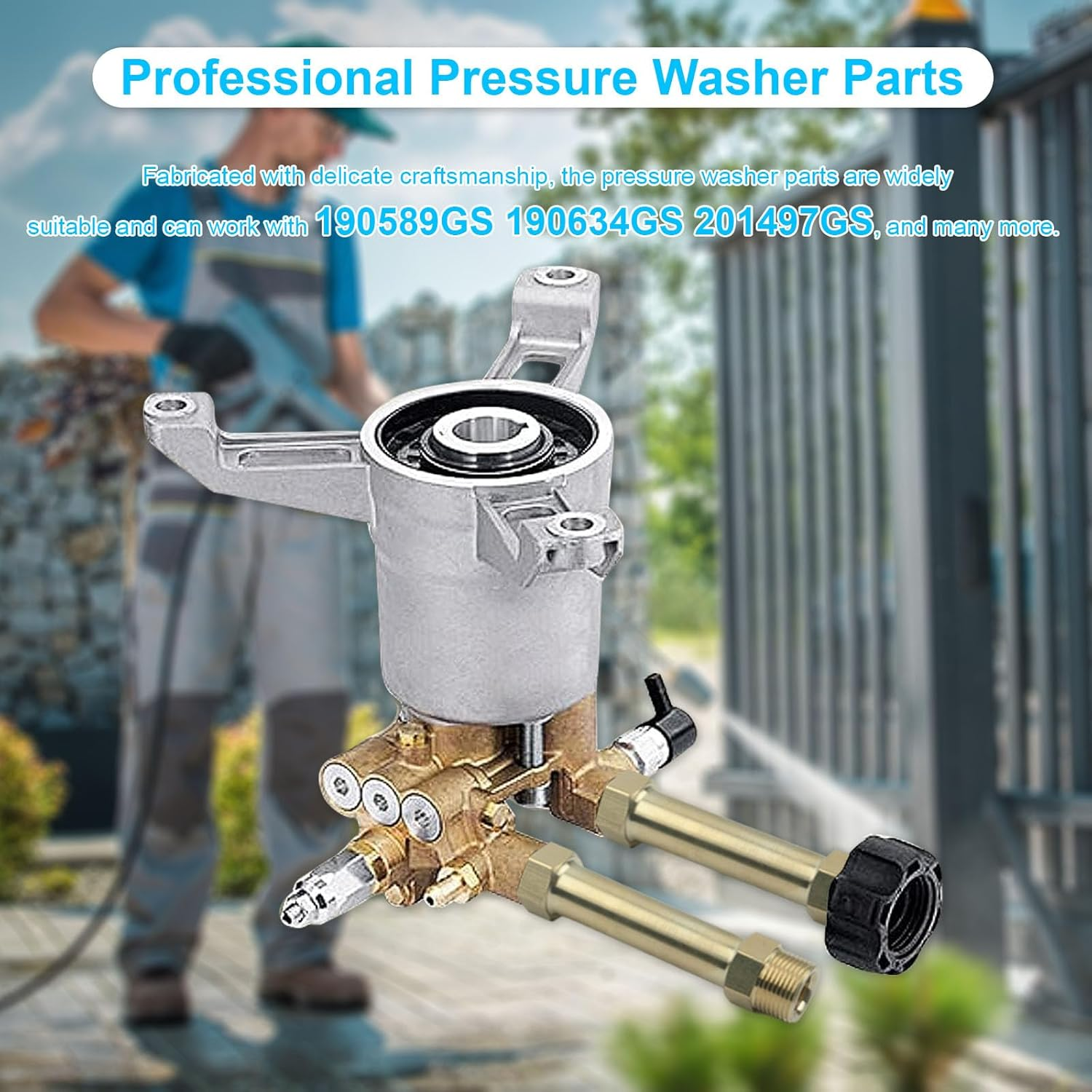 Pressure Washer Outlet Tube Replacement 201497GS 190589GS 190634GS for Craftsman Pressure Washers Compatible with Briggs & Stratton & Troy-Bilt Pressure Washer Pump Parts image number 3