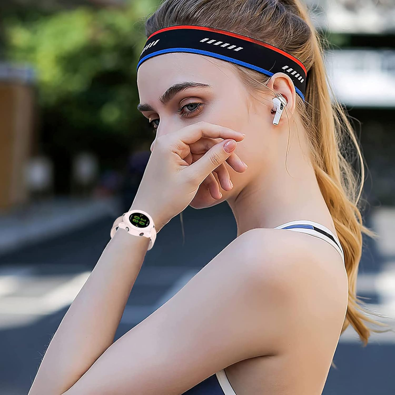 Miimall Compatible for Garmin Forerunner 955 Case, Scratch-Resistance TPU Military Protection Cover Case for Garmin Forerunner 955/955 Solar (Black) image number 6