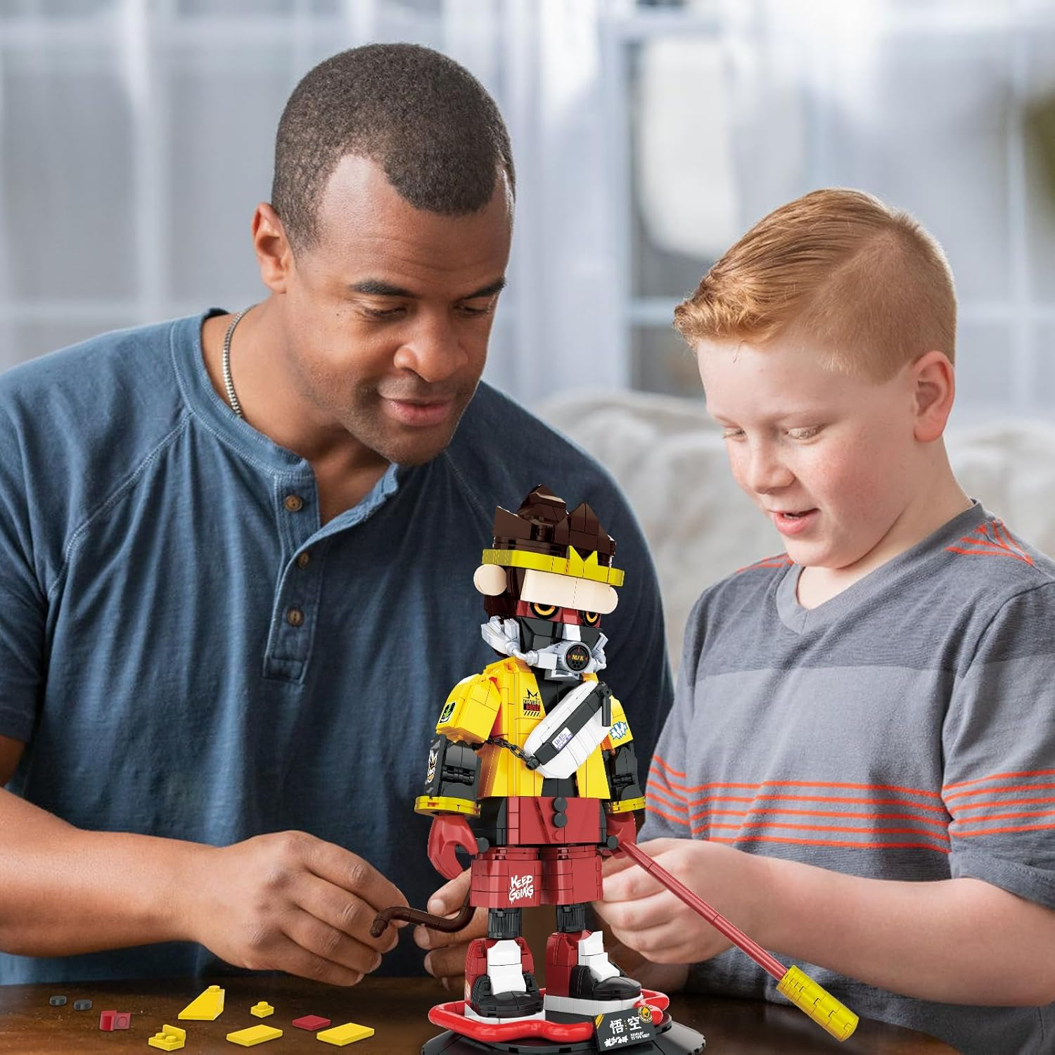 Jmbricklayer Monkey Mech Toy Building Set for Adults 70139, Cool Monkey King Warrior Mecha Model Kit, MOC Classic Collectible Art Mythical Figure Toy Model, Ideal Gifts for Adults and Kids Age 14+ image number 6