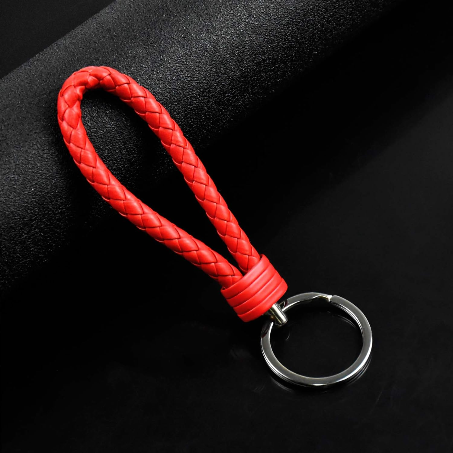 8 PCS Braided Keychain Strap Cord, Universal Key Chains for Key, Keyring Braided Rope Key Holder, Braided Rope Key Chain Ring image number 6