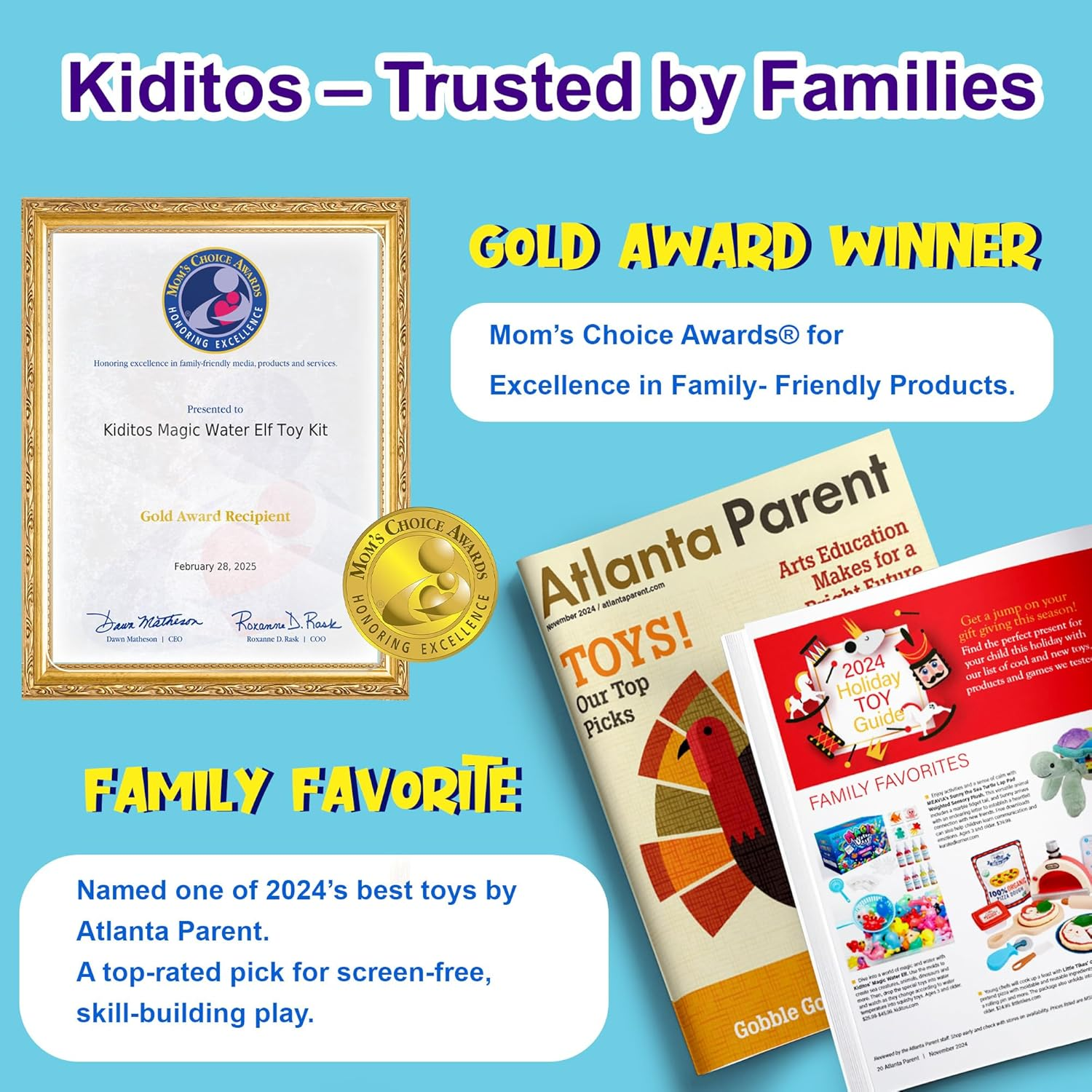 Kiditos Magic Water Elf Toy Kit &ndash; Squishies for Kids, 12 Gels + 10 Molds & 1 Bottle, Magic Gel Water Pets Sensory Toy, DIY Craft Kit & Refill, Party Favors, Birthday & Xmas Gifts for Kids Ages 3+ image number 3