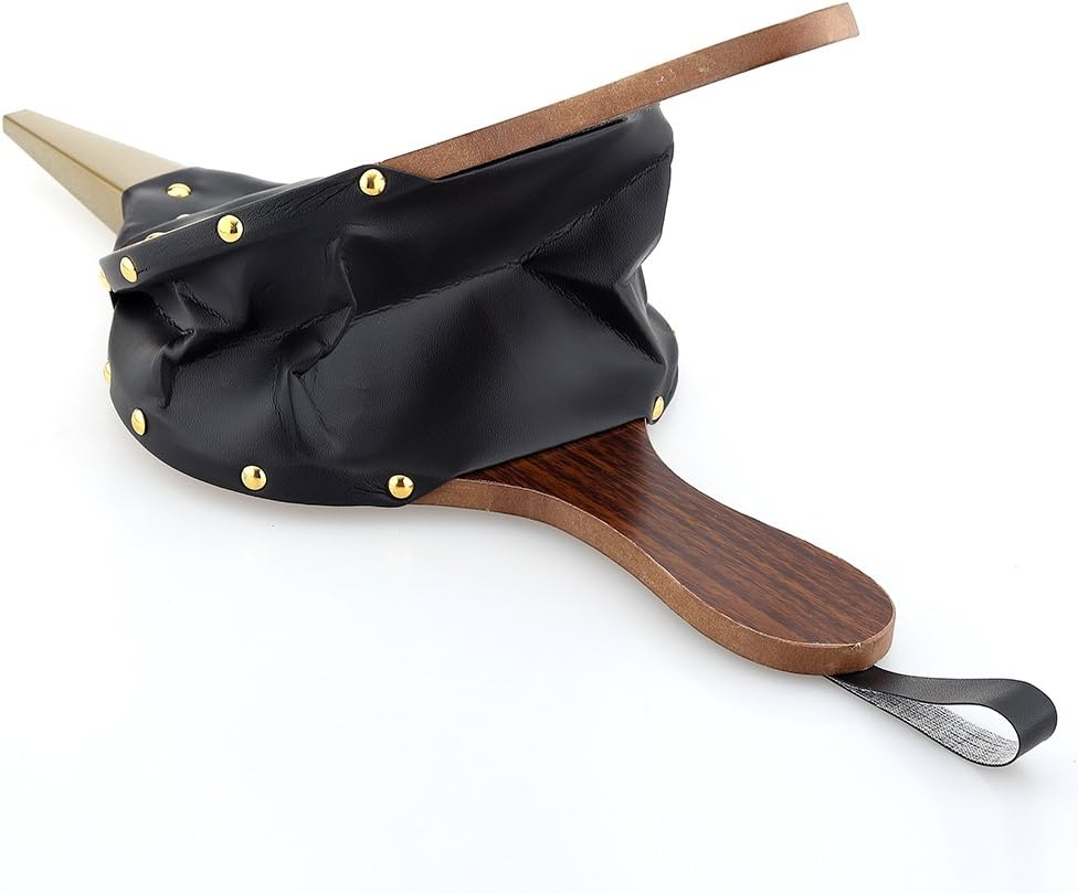 Fireplace Bellows 40Cm X 18Cm Wood Barbecue Air Blower Bonfire Campfire Brown image number 3