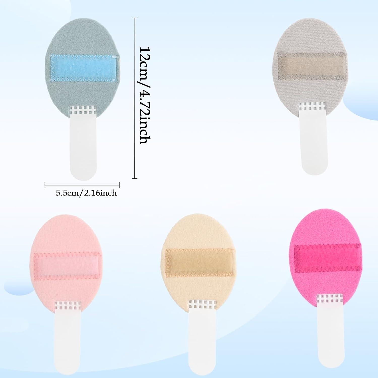 5 Pack Finger Splint Finger Splint, Adjustable Fingers Splints Fingers Stabilizer Finger Support, Finger Straightener Hand Splint Stabilizer for Broken Fingers Arthritis image number 6