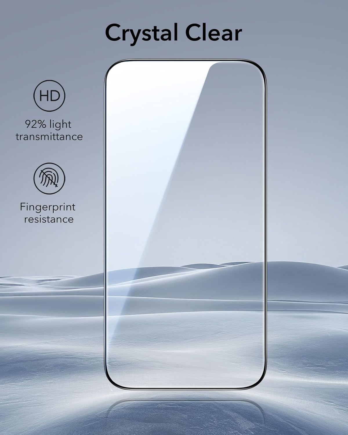 ESR 3 Pack for Iphone 17 Pro Max Screen Protectors Tempered Glass, High Clarity, 9H Hardness Scratch Resistant, Full Coverage, Military-Grade, Shatterproof, Screen Guard with Ultra Fit Tray