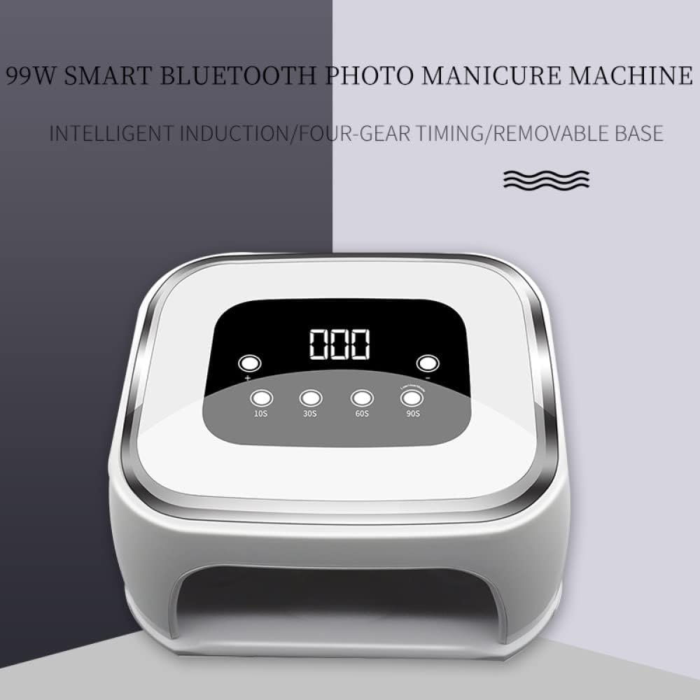 Nail Dryer 99W Nail Lamp 42 Leds Uv Ice Lampwith Timer Setting Automatic Sensor LCD Professional Salon Uv Naillamp for Fingernail and Toenail Nail Lamp image number 4