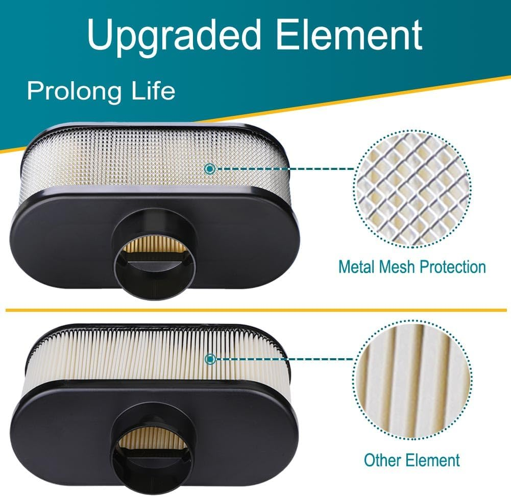 2 Pack FR691V Air Filter for Kawasaki FR651V FR730V FS481V FS541V FS600V FS651V FS691V FS730V Engine, Replace 11013-7046 Pre Cleaner 11013-0726 Air Filter image number 3