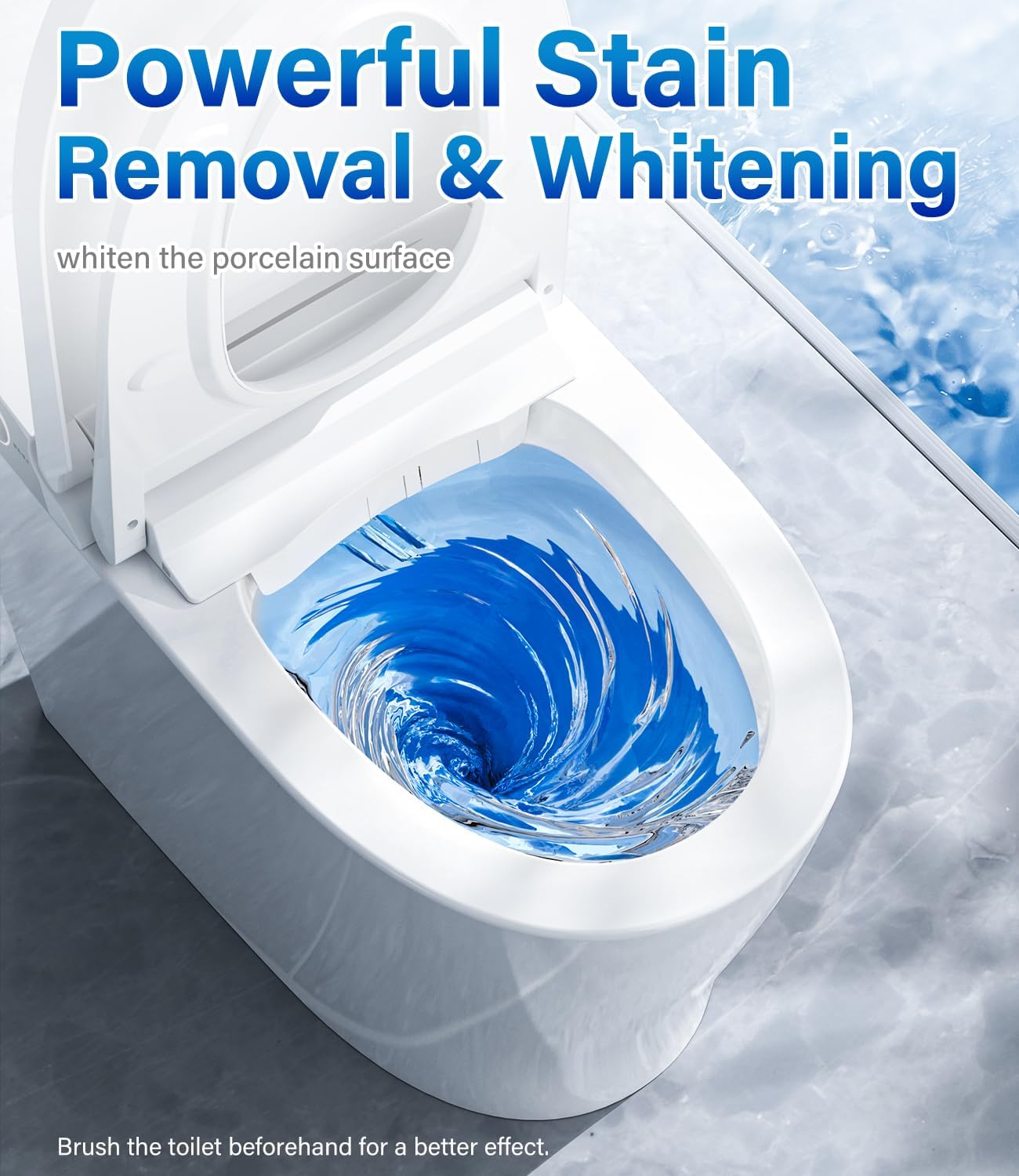 Shanghigh Toilet Bowl Cleaner Tablets - 30 PCS Household Automatic Toilet Tank Cleaners Tablet Deodorizers, Slow-Release Deodorizing & Descaling, Powerful Bathroom Toilet Cleaning Block Tool image number 2