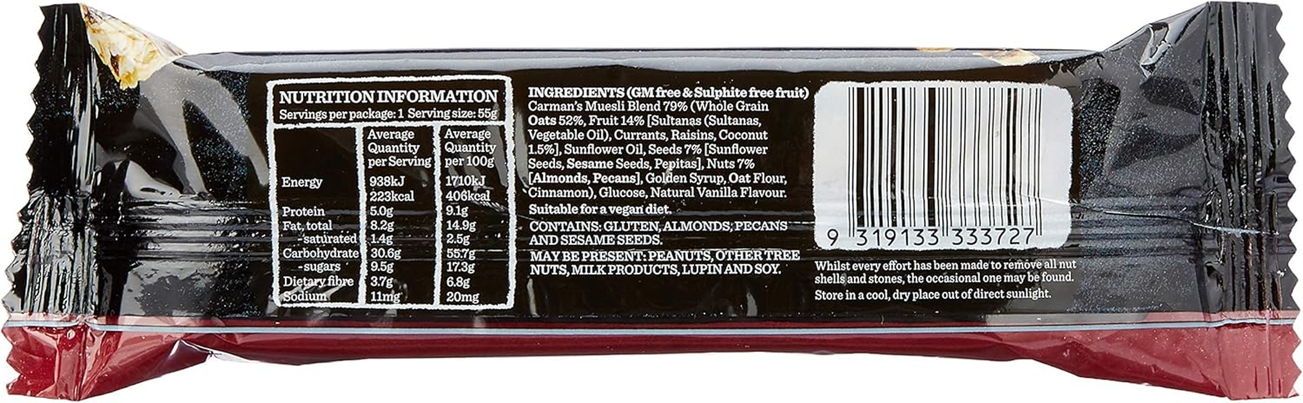 Carman'S Classic Fruit Muesli Bar, 55 Grams X 12 image number 5