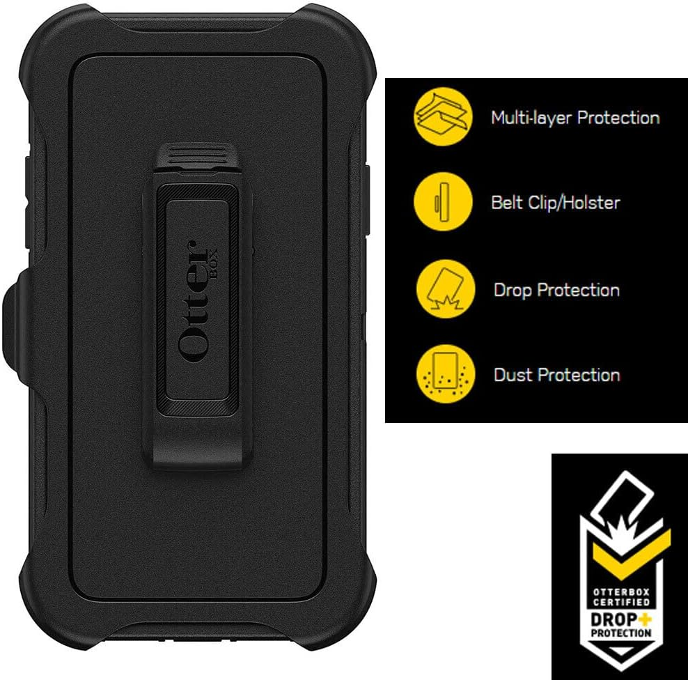 Otterbox Defender Case for Iphone 11, Shockproof, Drop Proof, Ultra-Rugged, Protective Case, 4X Tested to Military Standard, Black image number 3