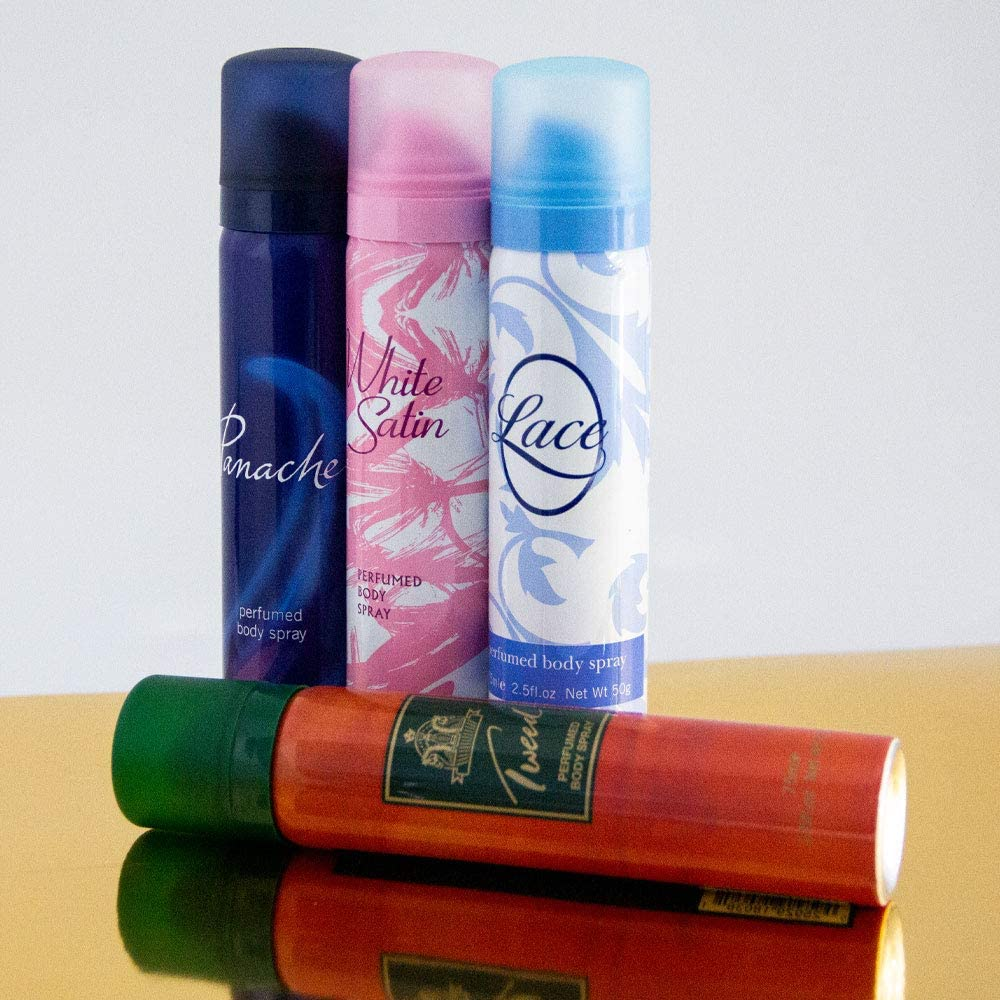 Taylor of London White Satin - Fragrance for Women - 75Ml Body Spray, by Milton-Lloyd (Pack of 2)