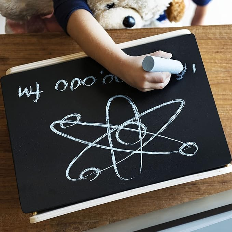 2 Hanging Chalkboard Signs, Large 9.84X8 Inch - Double Sided | Standard Chalk and Other Side for Liquid Chalk Markers - Memo Message Sign - Mini Chalkboard for Home, Party, Store, Office, Garden image number 4