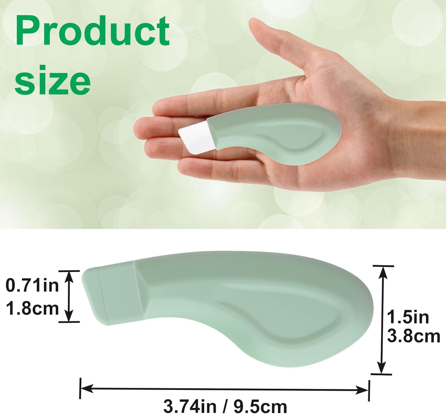 ANCIRS Blackhead Remover Tools, Silicone Face Scraper, Mild Safe Skin Spatula, Deep Clean Face Scraper, Nose Blackhead Remover for Men and Women (1Pcs) image number 3