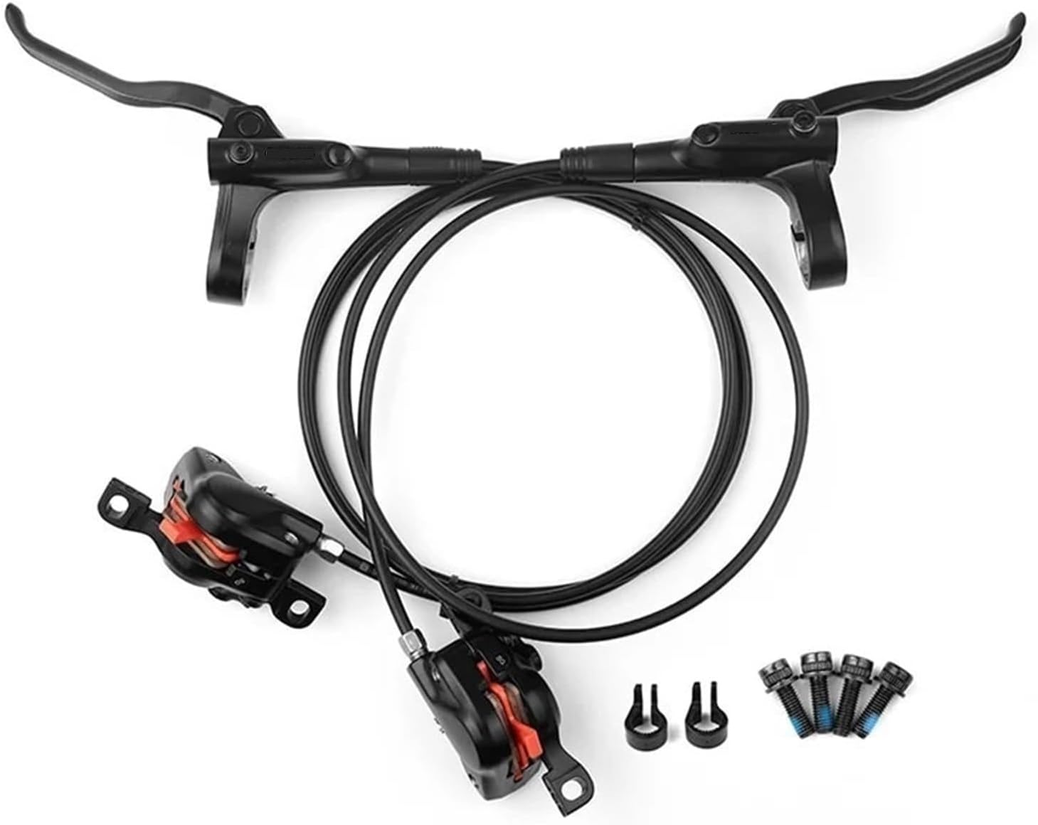 Motorbike Brake Levers Fit for Shimano MTB Hydraulic Disc Brake MT200 BR BL Mountain Bike 160Mm Rotors Bicycle Caliper Cycling Parts(Mt200 G3 160MM)