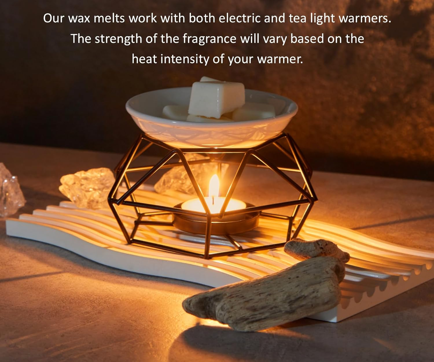 3 Pack Soy Blend Wickless Candles Highly Scented Wax Melts &ndash; Almond Biscotti image number 3