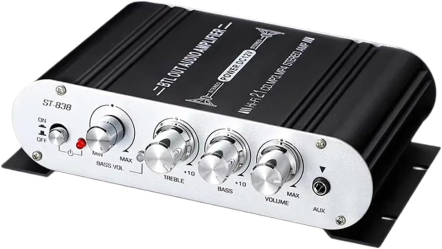 Magideal Audio Power Amplifier, 2.1 Channel Stable, for TV Home Speakers