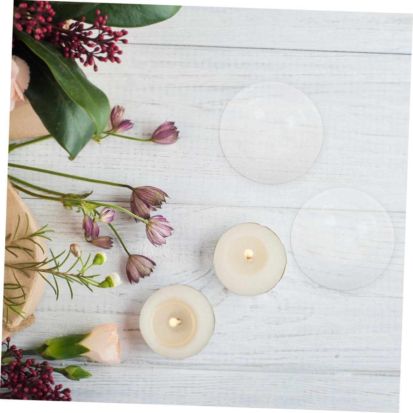 LIFKOME 3Pcs 4-Inch Glass Warmer Dish Essential Oil Heating Plate Wax Melt Burner Replacement Tray Smooth Reusable Surface Fits Aromatherapy Lamps Easy to Clean Home Decoration Bowl image number 4