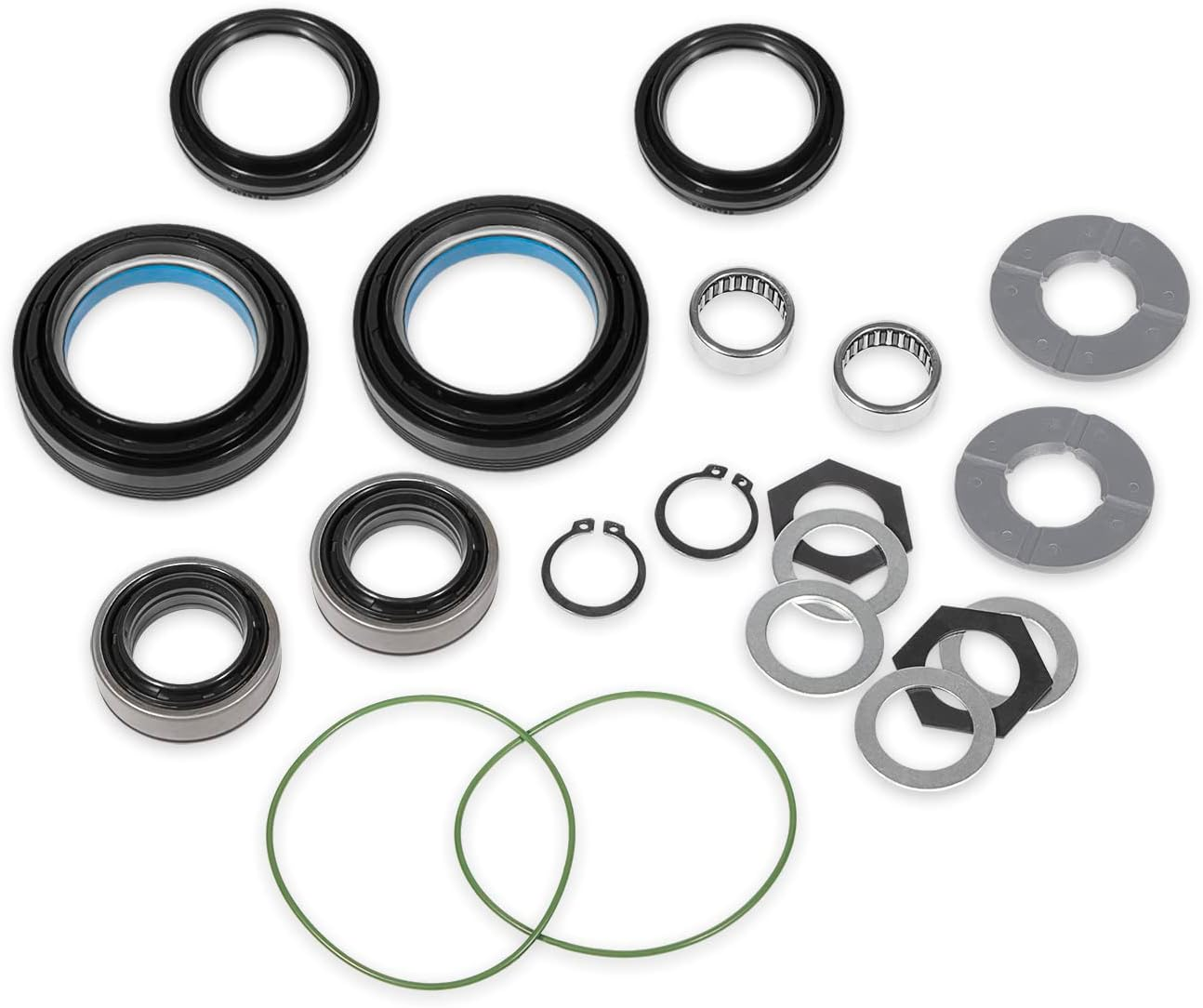 Axle Bearing Seal and Small Parts Kit for Ford 1998 1999 2000 2001 2002 2003 2004 F250 F350 Super Duty Excursion Dana50 60 Front Axle Knuckle Tube, Front Oil Seal Set with Leaf Spring Front Suspension image number 6