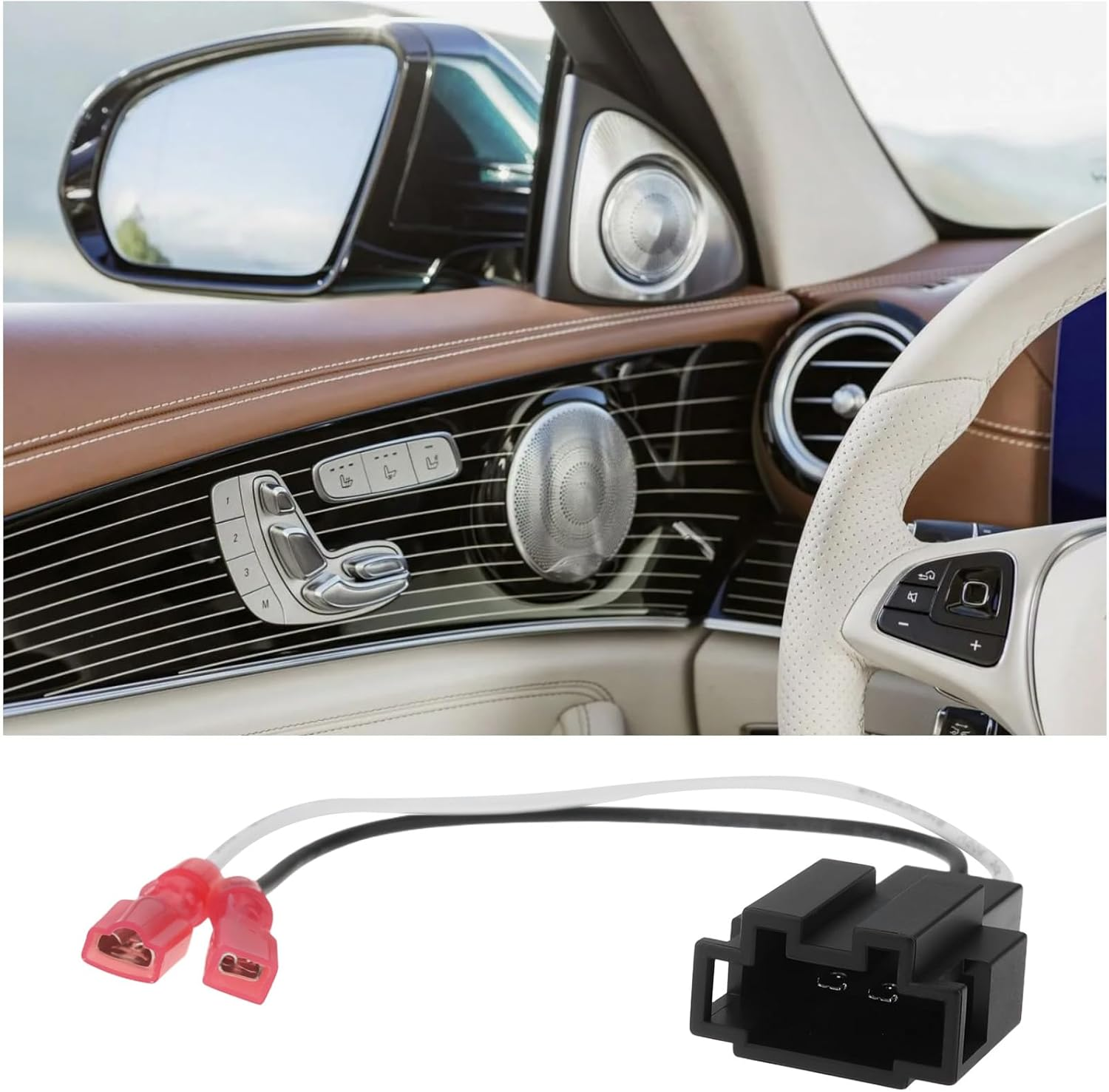 Emsea 4Pcs Car Speaker Adapters Plug Lead Connectors Cable Compatible with Mercedes a B C E image number 6