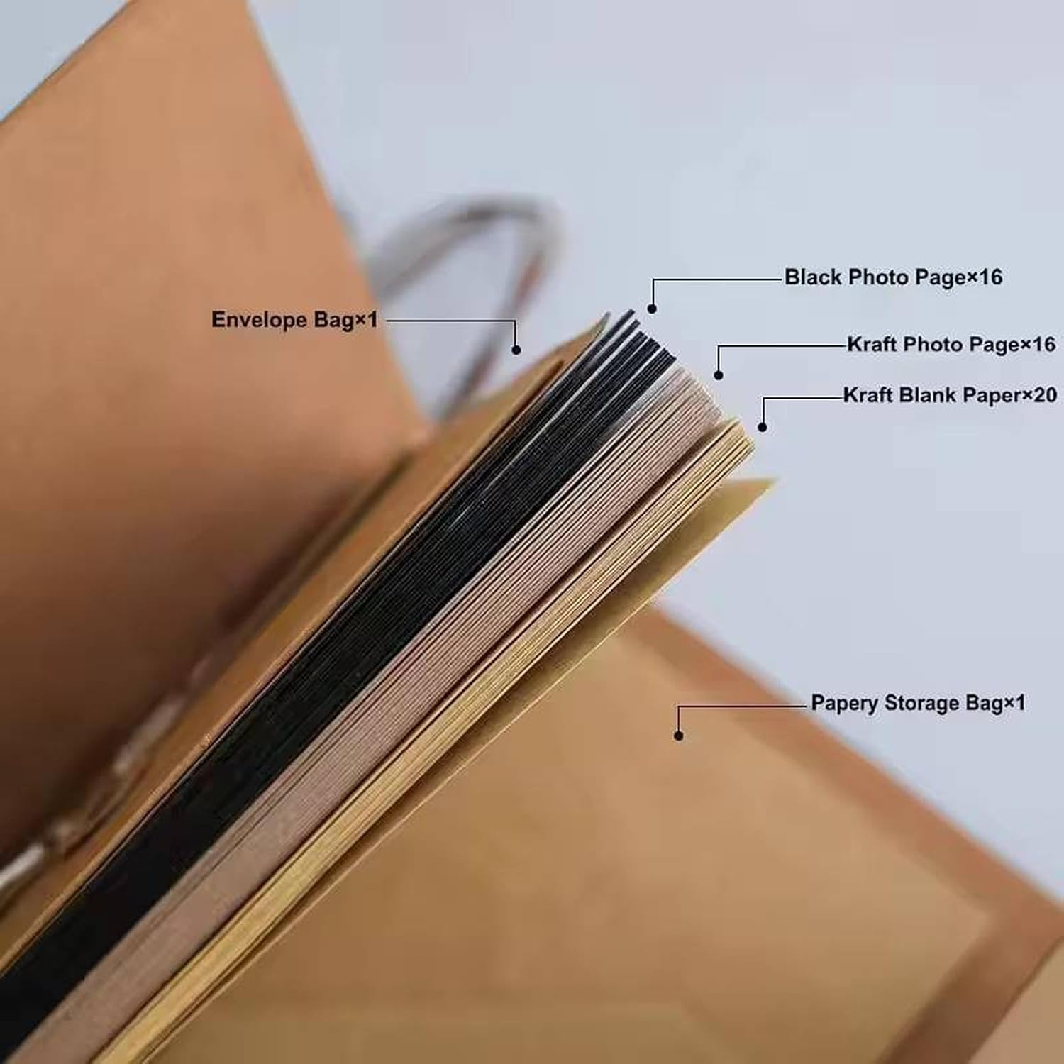 DIY Scrapbook Photo Album, Scrapbook Album Accessories, Vintage, Versatile Valentine'S Day Scrapbooking Photo Book, Red Brown - Coffee image number 7