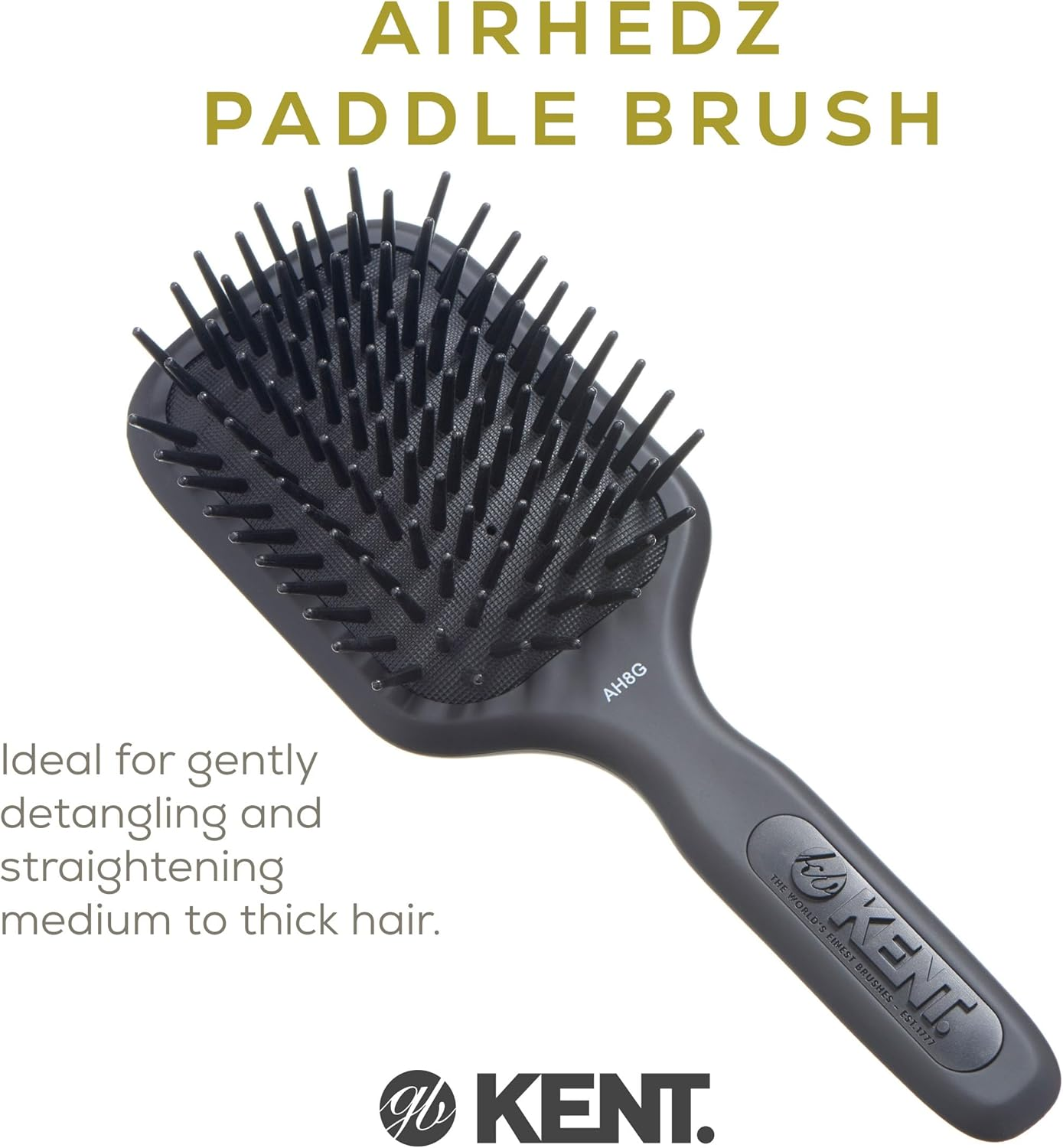 Kent Medium Paddle Brush with Large Quills image number 1
