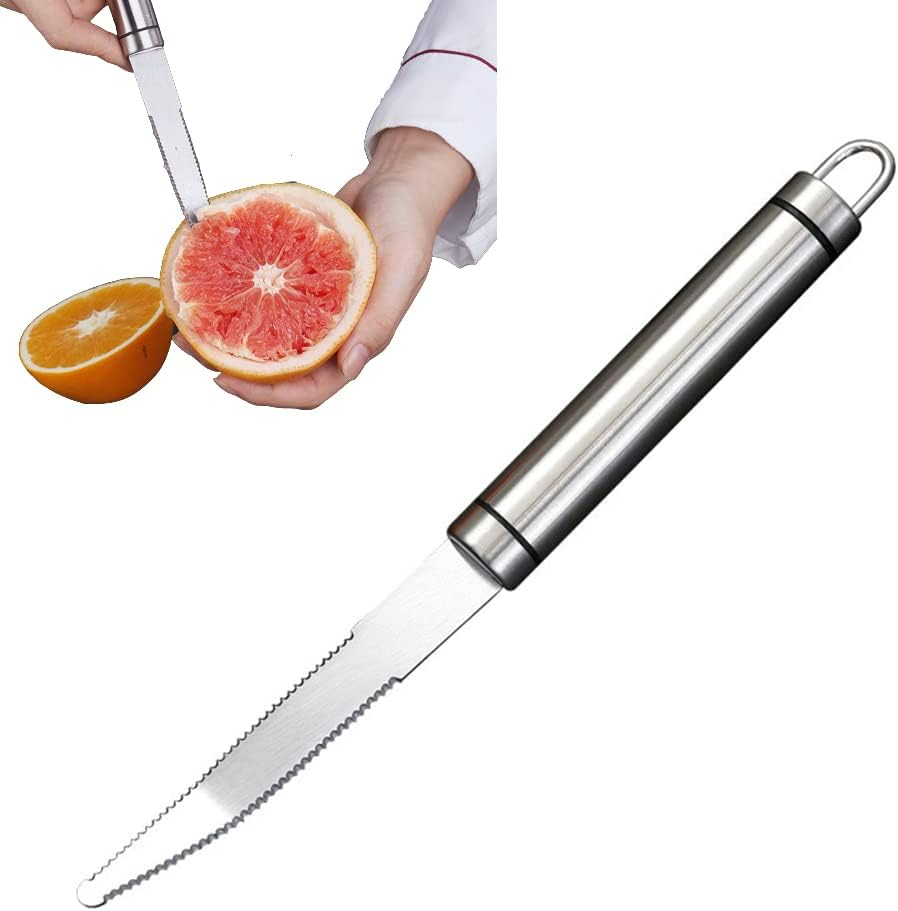 Ayaoch Stainless Steel Grapefruit Knife,Curved Serrated Grapefruit Knife,Suitable for Grapefruit and Oranges image number 6