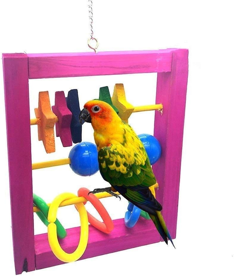 Litewoo Bird Parrot Intelligence Toys Mini Training Skateboard for Budgies Parakeet Cockatiel Lovebird Conure Small and Medium Bird Funny Cute Perch Toy