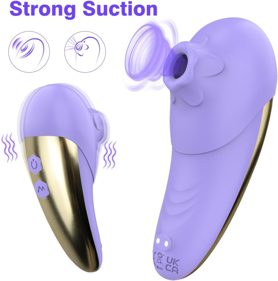 Sucking Vibrator Adult Sex Toys - Adult Toys for Women Clitoral Nipple Sucker Vibrators with 7 Sucking & Vibrating Modes, Womens Rose Sex Toy Suction Vibrator for Woman Couples Female image number 6