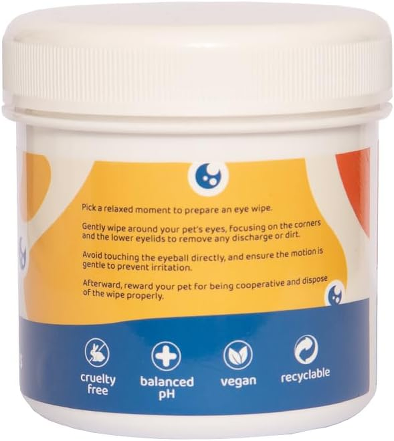 Pa & Paws Pet Eye Finger Wipes &ndash; 50Pcs | Gentle Tear Stain Remover for Dogs & Cats | Chamomile & Vitamin E | Alcohol-Free Eye Cleaning Pads for Pets image number 5