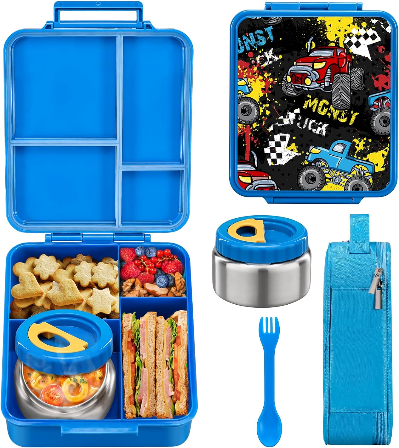 MAISON HUIS 8Oz Soup Thermo Wide Mouth Vacuum Insulated Thermo Food Jar, Leak Proof Stainless Steel Food Thermo for Hot&Cold Food Kids Food Lunch Soup Container for School Travel(Purple)