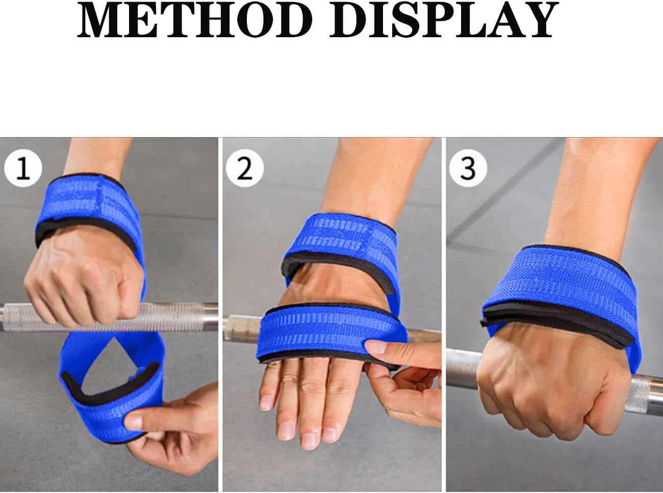 MOPHOEXII Figure 8 Straps for Deadlift-Weight Lifting Straps，Shrugs, and Weightlifting，Strongman & Cross Training Strong Weightlifting Wrist Straps for Men, Women